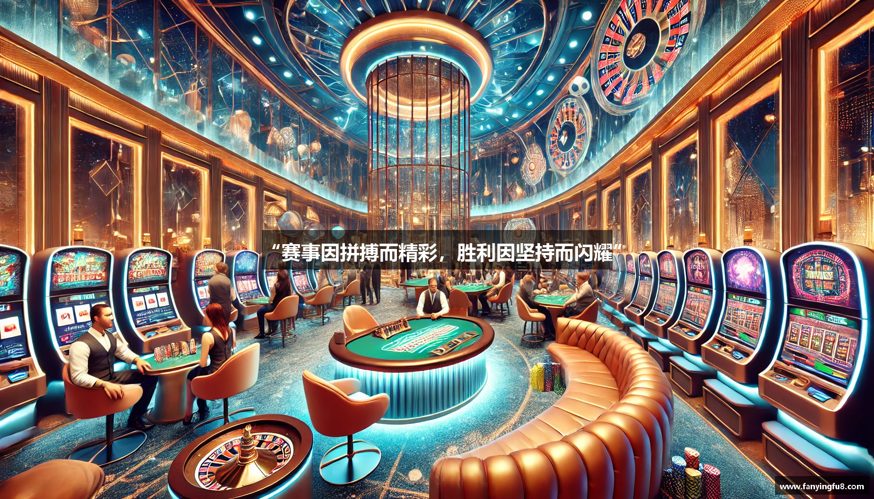 “赛事因拼搏而精彩，胜利因坚持而闪耀”
